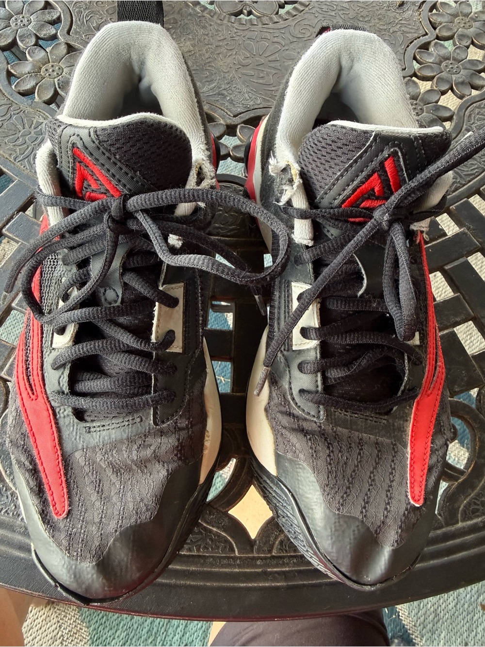 Nike Giannis Black and Red Men's Athletic Sneakers